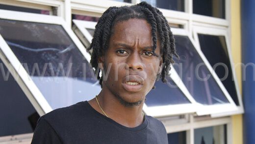 Michael Olan Lyscott aka Metal outside the Kingstown Magistrate's Court on Dec. 4, 2023. 