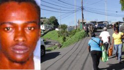 The deceased, Symcy Williams, inset, and the scene of his murder in Edinboro on Saturday, Dec. 23, 2023.