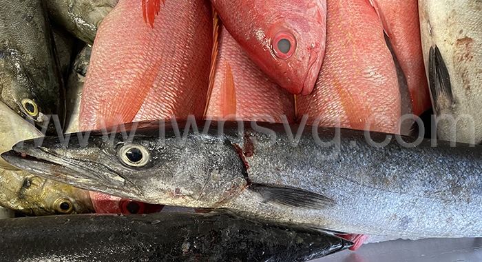 An iWitness News file photo of fish on sale in Kingstown. 