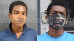 Murder accused Raheem DaSilva, in an undated police photo, left, and on Wednesday, Jan. 31, 2024, as he appeared in court on the murder charge.