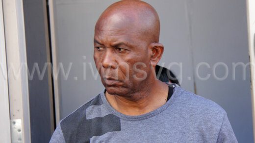 Khanroy Chewitt, 65, of Park Hill and the United States leaves the Kingstown Magistrate's Court on Monday, Jan. 15, 2024 after being fined EC$25,000 on gun and ammunition charges. 
