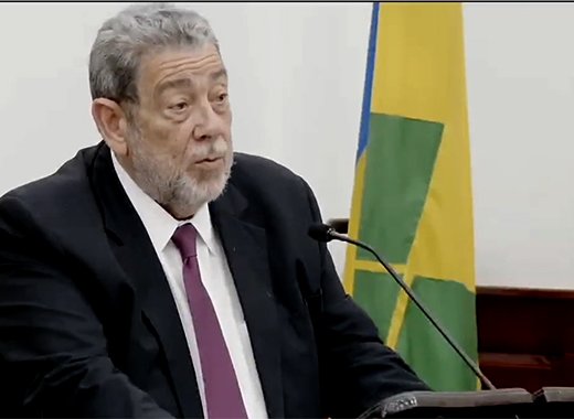 Prime Minister Ralph Gonsalves in a Jan. 10, 2024 photo.