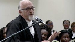 King’s Counsel Thomas W.R. Astaphan, speaking at the opening of the law year on Friday, Jan. 12, 2024.