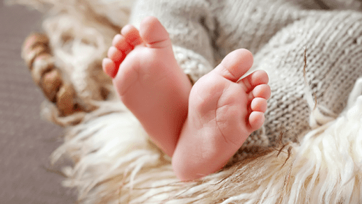 An internet photo of a baby's feet.