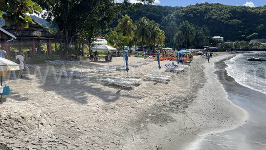 The village section of Buccament Bay on Jan. 1, 2024.