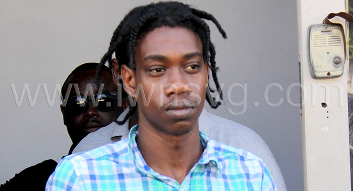 Murder accused Jeremiah Samuel, leaves the Kingstown Magistrate's Court on Feb. 26, 2024.