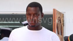 The defendant, Adorwin Pope leaves the Georgetown Magistrate's Court on Feb. 26, 2024.