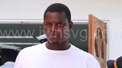 The defendant, Adorwin Pope leaves the Georgetown Magistrate's Court on Feb. 26, 2024.