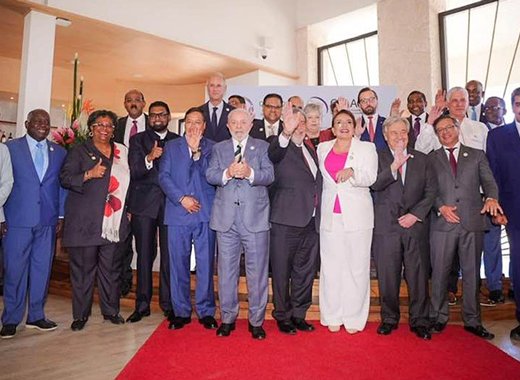 CELAC leaders at their summit in Buccament Bay on Friday, March 1, 2024. (Photo: Guyana's Department of Public Information/Facebook)