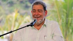 Prime Minister Ralph Gonsalves in a March 27, 2024 photo.