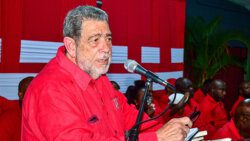 Prime Minister and Political Leader of the Unity Labour Party, Ralph Gonsalves at the party’s national council meeting in Kingstown on Tuesday, March 19, 2024. (Photo: Lance Neverson/Facebook)