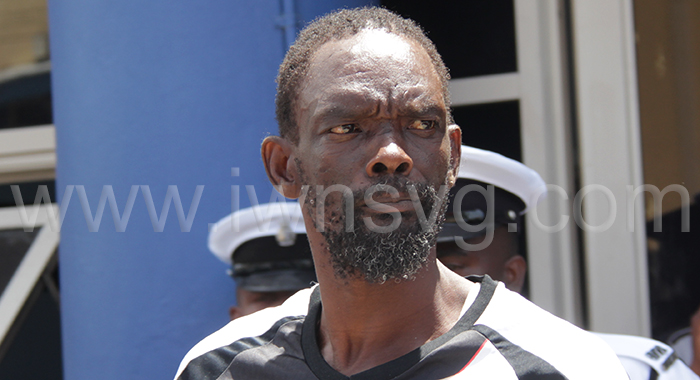 Raphael Robinson, outside the Kingstown Magistrate's Court on Wednesday, March 20, 2024. 