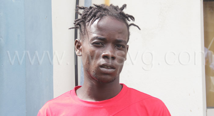 Aldon Thomas outside the Serious Offences Court, in Kingstown, Dec. 13, 2019. He was on Wednesday, April 10, 2024 charged with two counts of murder. (iWN photo)