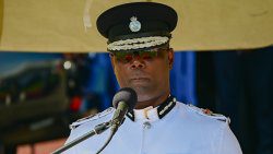 Acting Commissioner of Police Enville Williams in an April 25, 2024, photo.