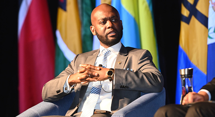 Cricket West Indies President, Kishore Shallow during the CARICOM conference on West Indies cricket in Trinidad on Thursday, April 25, 2024. (X (formerly Twitter)/ CARICOM: Caribbean Community)