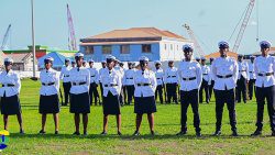 Police recruits at their passing-out parade on Thursday, April 25, 2024. (Photo: API/Facebook)