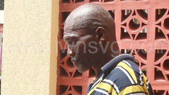 Timothy Charles leaves the Georgetown Magistrate’s Court on April 22, 2024 after being ordered to serve a suspended sentence for wounding. 