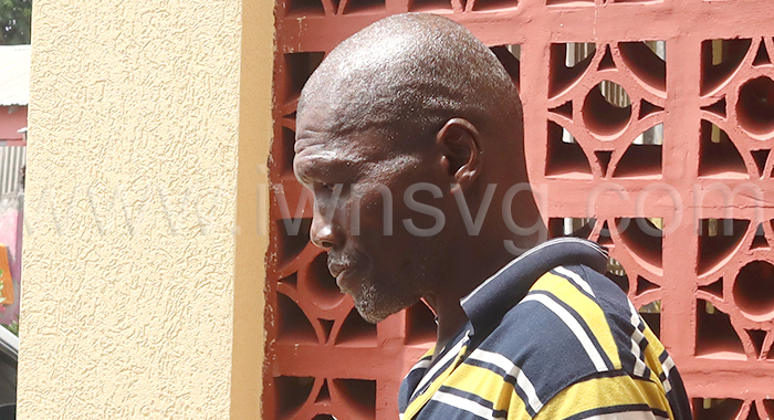 Timothy Charles leaves the Georgetown Magistrate’s Court on April 22, 2024 after being ordered to serve a suspended sentence for wounding. 
