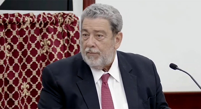 Prime Minister Ralph Gonsalves in a May 9, 2024 photo.