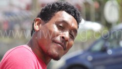 The defendant Raphael Lavia after his sentencing at the Kingstown Magistrate's Court on Tuesday, May 28, 2024.