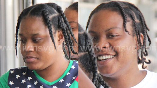 The defendants, Leisha Johnson, right, and Paige Baptiste return to prison after the hearing on Friday, June 7, 2024.
