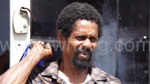 The defendant, Ronald Isaacs aka John Small leaves the Kingstown Magistrate's Court on Tuesday, May 28, 2024.
