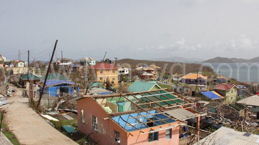 Hurricane Beryl left widespread damage to houses and businesses as well as the utility network in the Southern Grenadines, as seen her Mayreau on Tuesday, July 9, 2024.