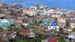 Clifton Union Island on Tuesday, July 17, 2024, following the July 1, 2024 passage of Hurricane Beryl.