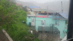 Damaged building in Bequia