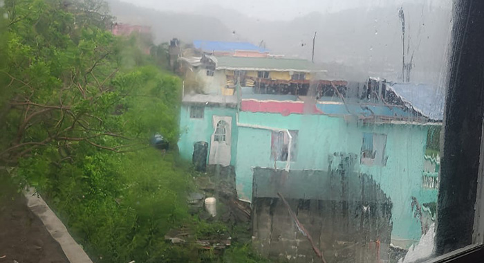 Damaged building in Bequia
