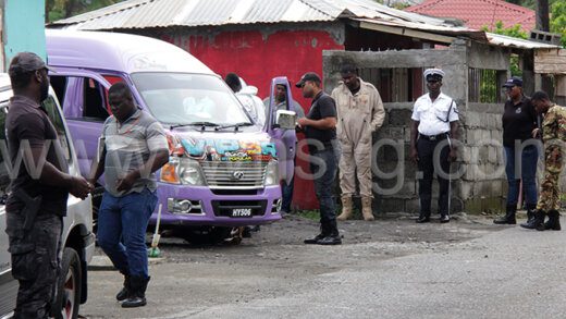 Police at the scene in Ottley Hall on Saturday, June 29, 2024, where van driver Ekron Edwards was shot as kill even as the nation was being urged to prepare for the impending passage of Hurrican Beryl, which is expected to impact the country later today, Monday July 1, 2024.