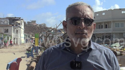 Opposition Leader Godwin Friday in Union Island on July 4, 2024.