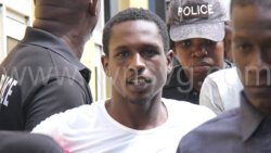 Lemar Isaacs aka Chak in a July 19, 2024 photo outside the Serious Offences Court in Kingstown. 
