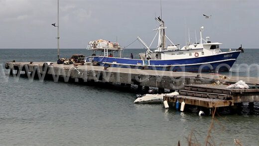 The Mayreau Wharf, seen her on July 9, 2024 had been in a state of disrepair before the July 1, 2024 passage of Hurricane Beryl.