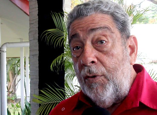 Prime Minister Dr. Ralph Gonsalves, speaking to CMC at the CARICOM summit in Grenada (CMC Photo)