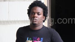 Ronald Samuel aka Ronaldo outside High Court No. 1 in Kingstown during his trial on July 12, 2024, during his trial. 
