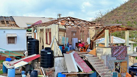 A house in Union Island that was damaged by the passage of Hurricane Beryl on July 1, 2024. (Photo: Facebook/API)