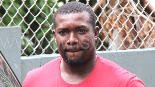 The defendant, Andrew Pompey outside the Serious Offences Court on Tuesday, August 13, 2024.