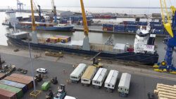UK aid ship