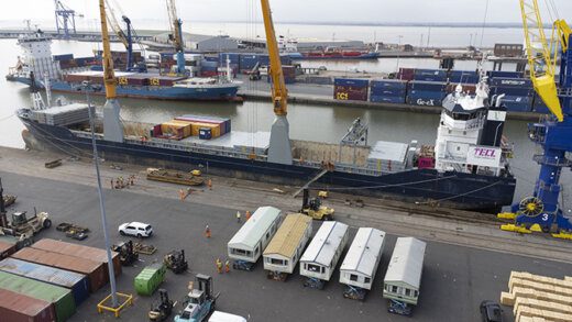 UK aid ship