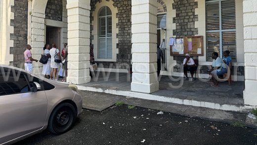 Garbage outside the High Court on Tuesday, Sept. 24, 2024, as the assizes began. 