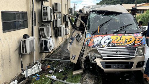 The passengers whose items are missing were travelling in this minibus, H4303, which was the most extensively damaged in the accident on Wednesday, Sept. 25, 2024.