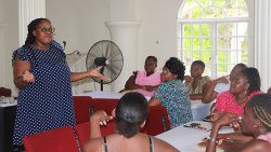 Delisa Marshall presenting duging a break-out session during the workshop in Lowmans Hill on Saturday, Sept. 21, 2024.