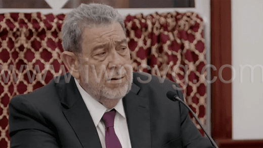 Prime Minister Ralph Gonsalves speaking in Parliament on Tuesday, Sept. 3, 2024.