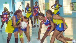 Action between St Vincent and the Grenadines and the Cayman Islands on Saturday, Sept. 28, 2024.