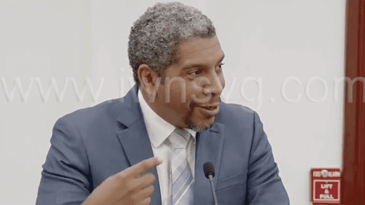 Minister of Finance, Camillo Gonsalves speaking in Parliament on Tuesday, Oct. 15, 2024.