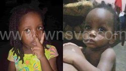 The deceased children, Deiara Peters, 3, left, and Deron Junior Peters, 1.