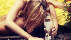 An internet photo illustrating a druck female teenager. 