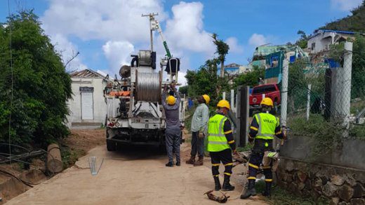 Cuban linesmen have been assisting VINLEC with the restoration of electricity in the Grenadines following the impact of Hurricane Beryl on July 1, 2024.
