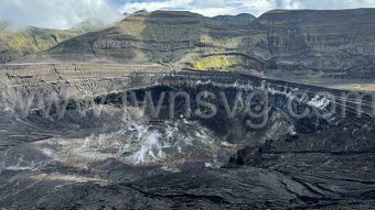 La Soufriere volcano on Sept. 7, 2024.